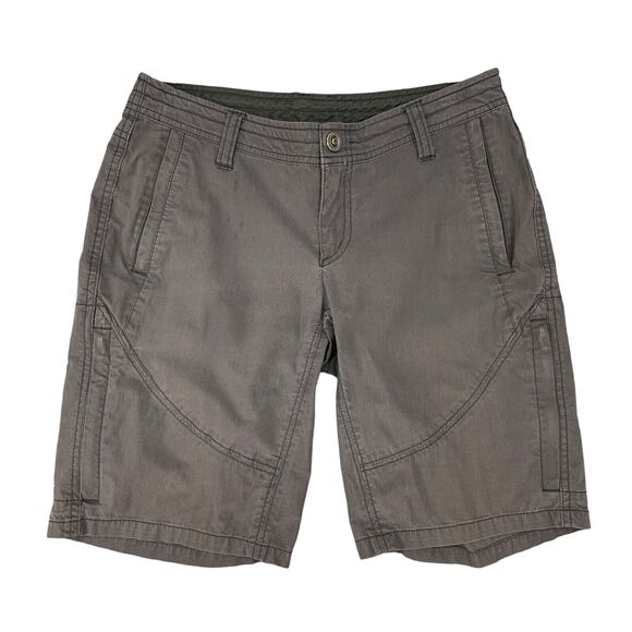 Kuhl Spire Short Women 2 Dark Gray Stretch Nylon Blend Performance Cargo Outdoor - Picture 1 of 9